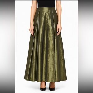 Vintage Y2K Jodi Kristopher Silver Formal Long Full Skirt Juniors 3/4